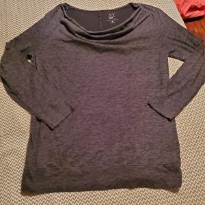 Ny&Co 3/4 sleeve draped scoop neck top